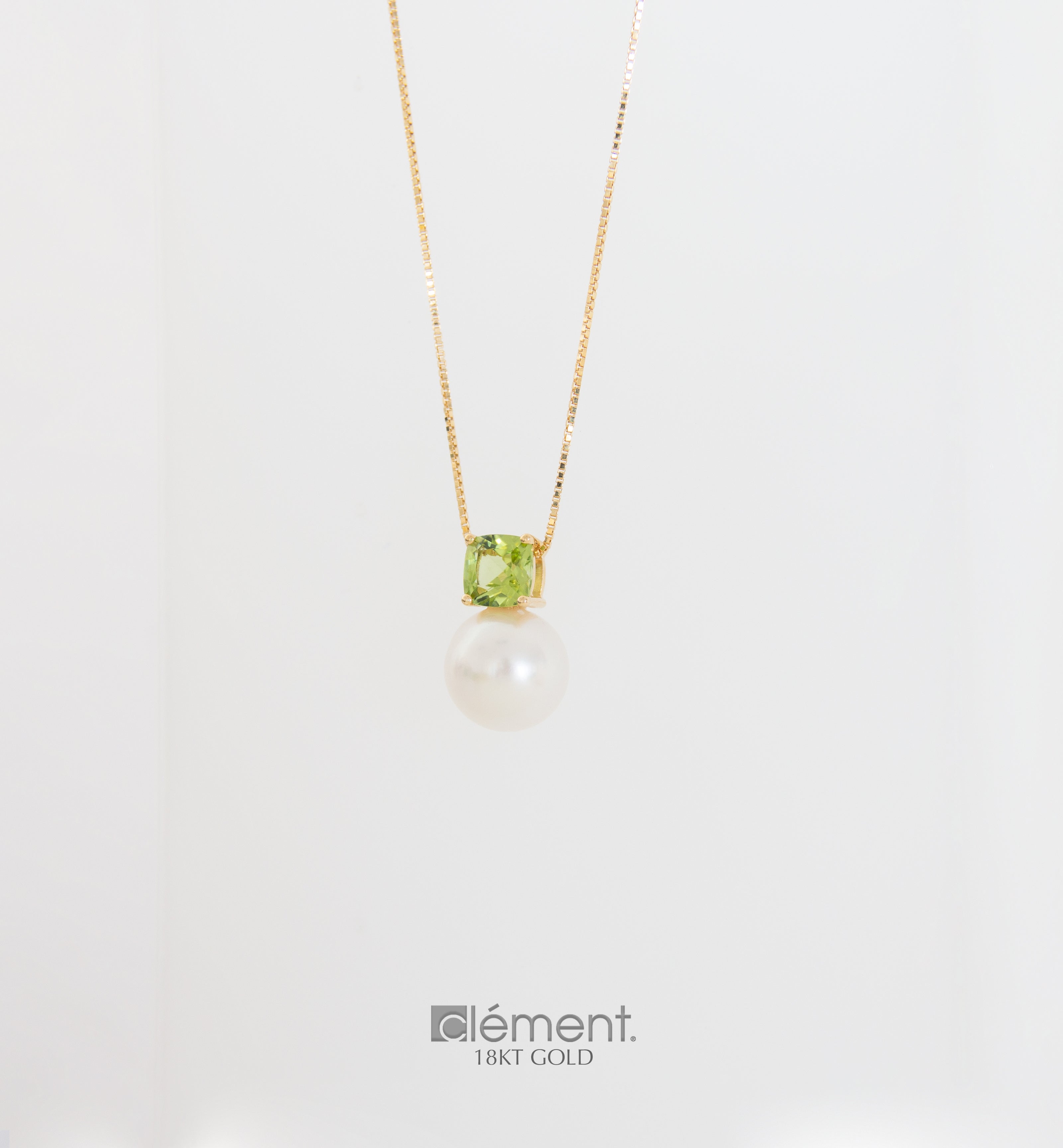 11.4mm Tahitian Pearl and Peridot Necklace | First State Auctions Australia
